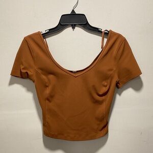Lululemon Athletica Brown Crop Top